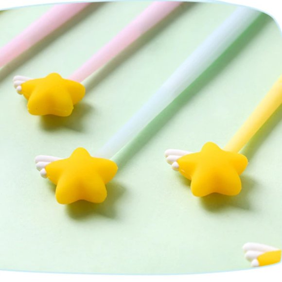 Shooting Star Black Gel Pen - 3pcs - Picture 3 of 7